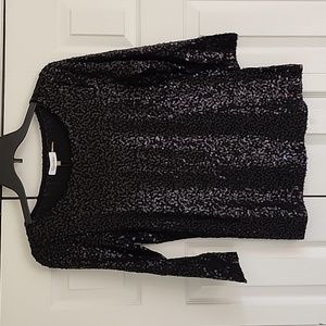 NWT Calvim Klein sequin blouse sz M